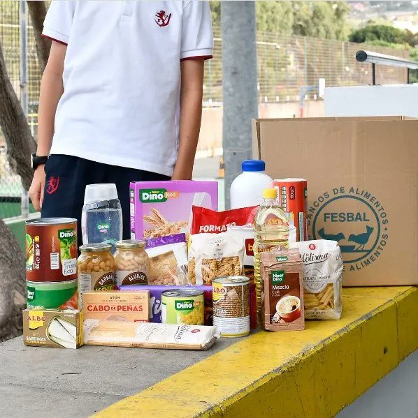 Small actions, big impact! 💪🌟 Last Week, a Year 7 student used his own pocket money to bring food for a special cause. Together, let's support 'Banco de Alimentos' in their mission to fight hunger. Every contribution counts, no matter how small. #GivingBack #FoodCollection