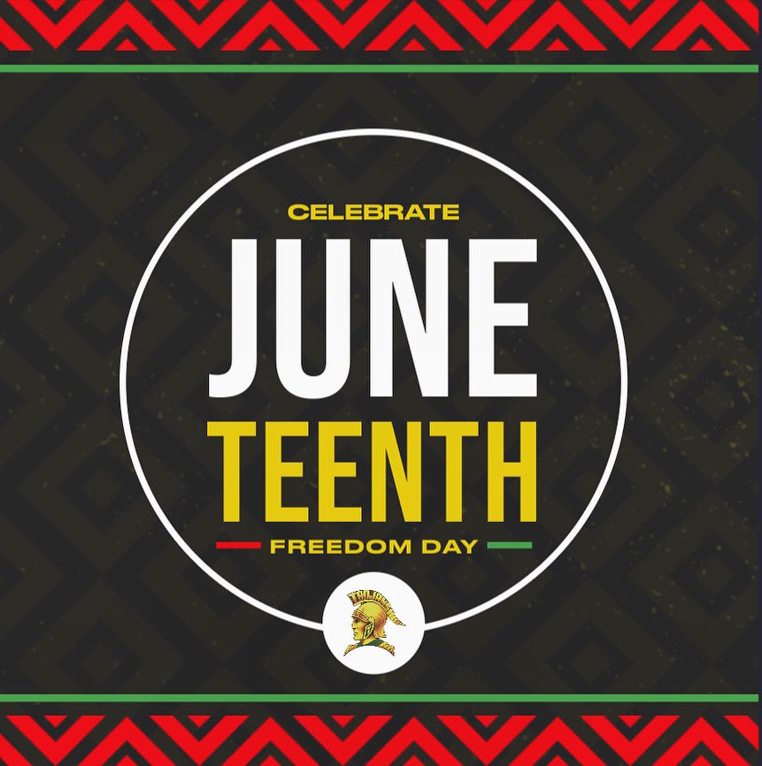 Celebrate. Educate. Elevate. Happy Juneteenth from Lincoln Trojan Football!
#TrojanFamily💚❤️🖤