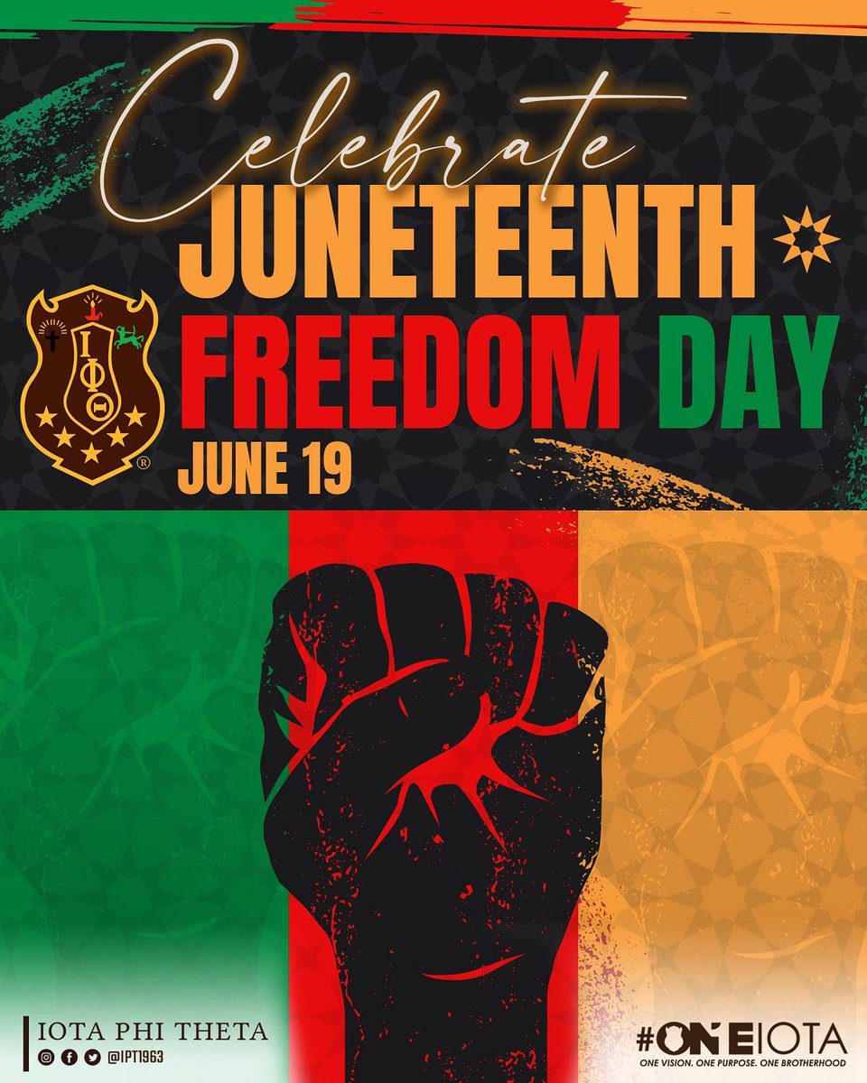 On June 19th, 1865, the State of Texas was ordered to free its slaves after the end of the Civil War.  Known today as Juneteenth, Texas declared it as an official state holiday in 1980, and Juneteenth was declared a federal holiday in 2021.   #IPT1963 #Juneteenth #♥️🖤💚