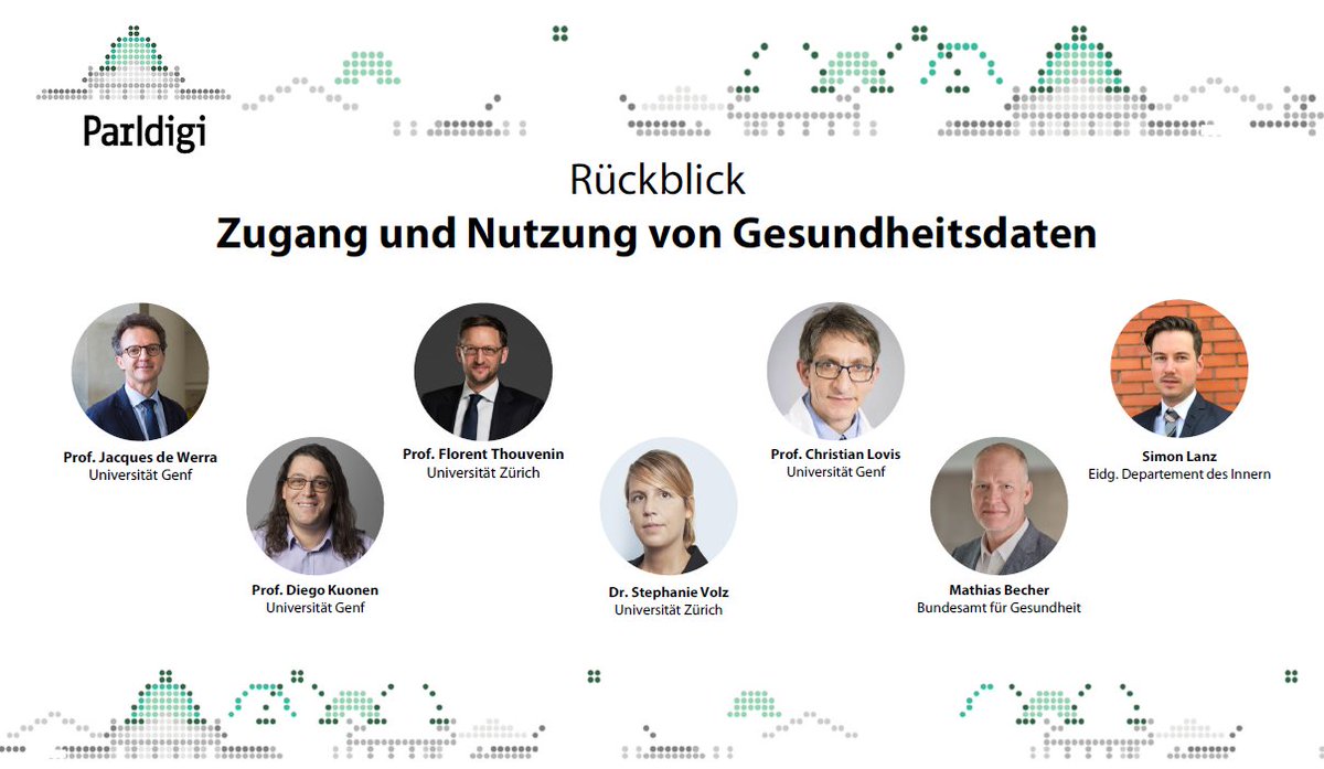 Parlamentarische Gruppe Digitale Nachhaltigkeit (@parldigi) on Twitter photo Forschende der <a href="/UZH_ch/">Universität Zürich</a> und <a href="/UNIGEnews/">Université de Genève</a> haben einen Call for Action für den "Zugang und Nutzung von #Gesundheitsdaten" erarbeitet, der am Donnerstag, 16. März 2023 25 Teilnehmenden im Bundeshaus vorgestellt wurde.
Hier der Rückblick auf die Veranstaltung: parldigi.ch/de/rueckblick-… Forschende der <a href="/UZH_ch/">Universität Zürich</a> und <a href="/UNIGEnews/">Université de Genève</a> haben einen Call for Action für den "Zugang und Nutzung von #Gesundheitsdaten" erarbeitet, der am Donnerstag, 16. März 2023 25 Teilnehmenden im Bundeshaus vorgestellt wurde.
Hier der Rückblick auf die Veranstaltung: parldigi.ch/de/rueckblick-…