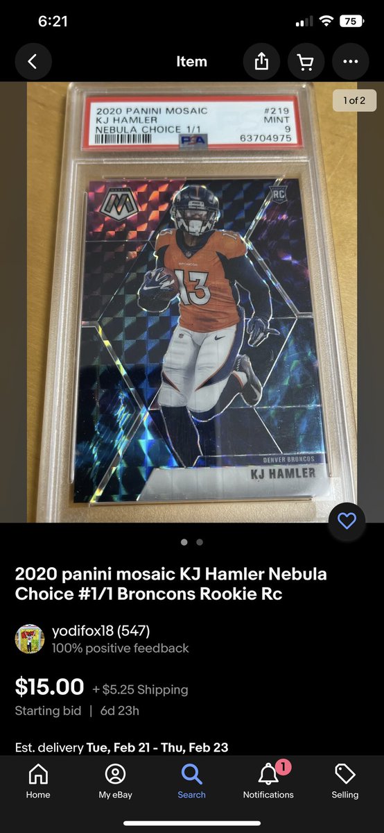 Haneyscardz's tweet photo. @footballcardfun Congrats bro! I searched for this card since product release posting on twitter offering bounties etc. And one day it just popped up on ebay. A must have for my PC. Of course I havent been looking for 20+ years LOL.

Awesome find boss! https://t.co/x2OXN3ubf7