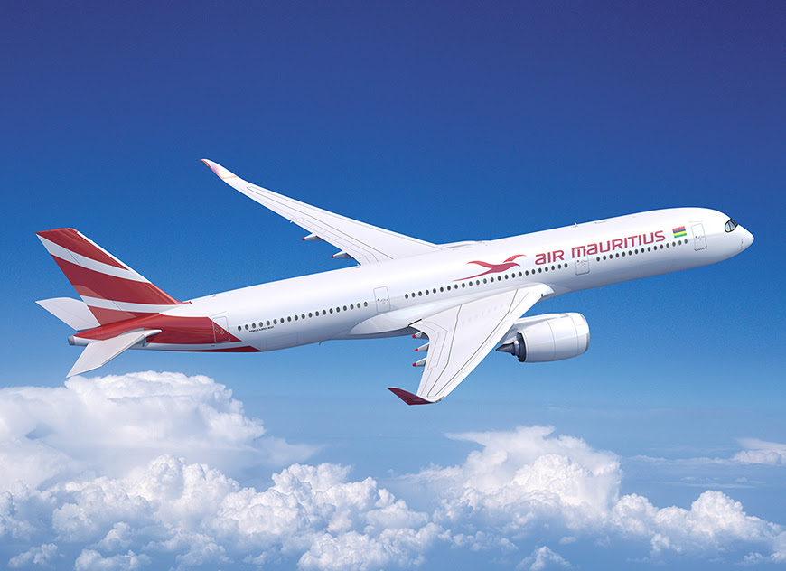 AirbusPRESS's tweet photo. Exciting news from beautiful Mauritius: @AirMauritius is putting the #A350 at the centre of its long haul fleet strategy with an order for 3 jets. 
Can't wait to see them bringing better efficiency and an unmatched experience for passengers. https://t.co/E3PhPvX4LO #ParisAirShow https://t.co/L7aR9OQD45