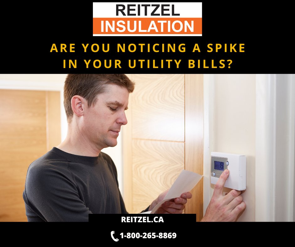 reitzelinsulate's tweet photo. Are you noticing a spike in your utility bills?
There is a possibility that your insulation needs to be replaced if this has happened to you.

We can do a free in-home inspection. 
Contact our insulation experts now at 1-800-265-8869. 
https://t.co/jqmV2XyPSo https://t.co/qJga2FnX0M