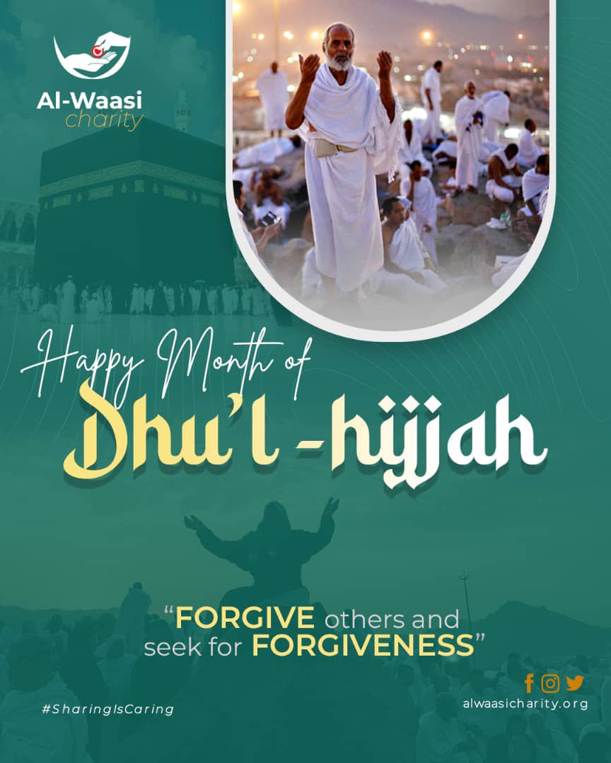 alwaasicharity's tweet photo. May the light of Dhul Hajj illuminate our hearts and guide us towards unity, peace, and blessings. Welcome to this sacred month!
#AlwaasiCharity https://t.co/t1yDrVJk5d