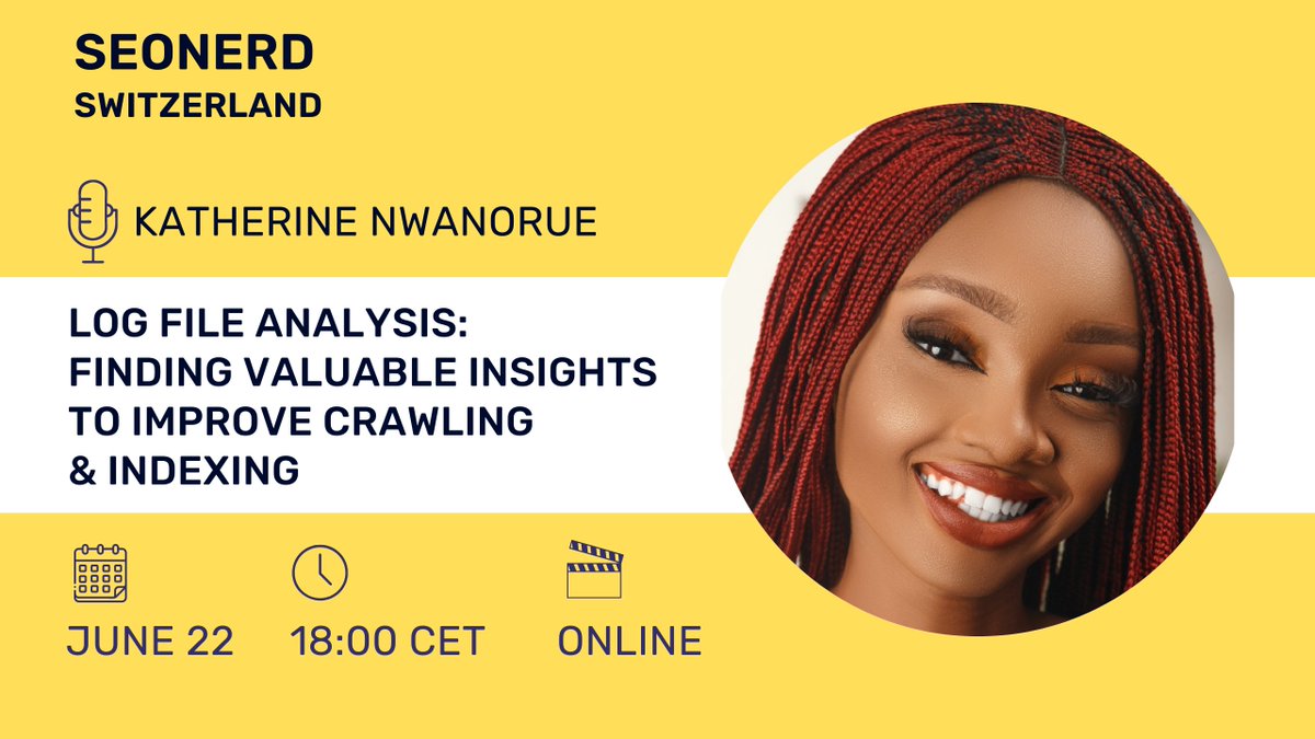 Sara Moccand-Sayegh (@moccandsayegh) on Twitter photo 🔥Log File Analysis
<a href="/Ka3rne/">katherine Nwanorue</a> will be talking about using log files to find opportunities to improve indexing and crawling.
The talk will cover:
- Analyzing log files with a tool(s)
- Interpreting your data
- Actions to take after interpretation
Join us: meetup.com/seonerdswitzer… 🔥Log File Analysis
<a href="/Ka3rne/">katherine Nwanorue</a> will be talking about using log files to find opportunities to improve indexing and crawling.
The talk will cover:
- Analyzing log files with a tool(s)
- Interpreting your data
- Actions to take after interpretation
Join us: meetup.com/seonerdswitzer…