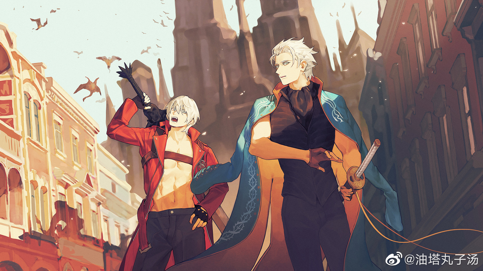 Araceae on X: #DevilMayCry #Dante #Vergil #dv What if they go visit  Fortuna together…?  / X