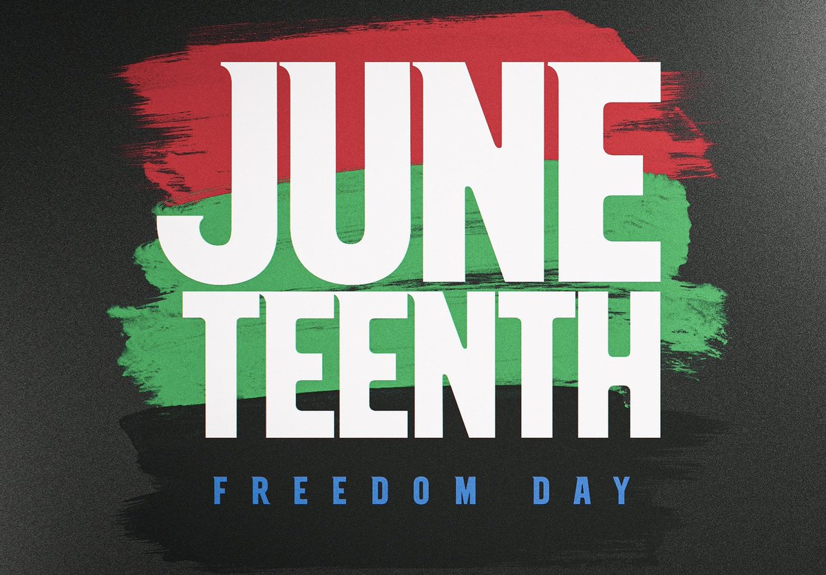 Happy Juneteenth celebration Day! 👊🏽👊🏽👊🏽⭐️⭐️⭐️⭐️⭐️ 
#Juneteenth #HappyJuneteenth #blackexcellence