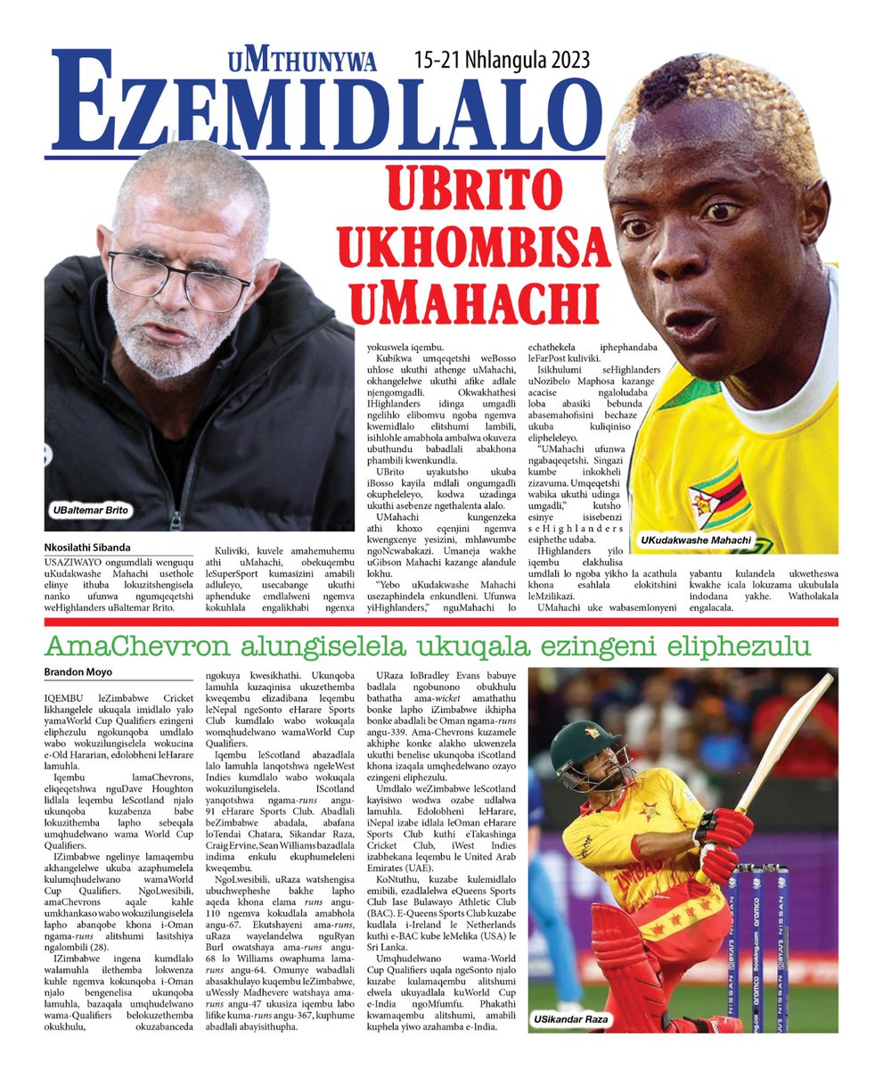 Umthunywa Zimpapers Official tweet media