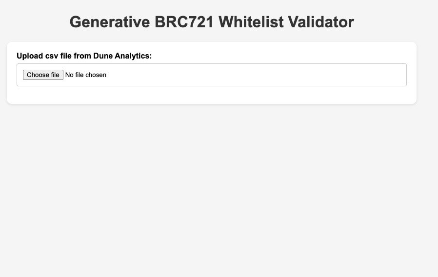 Orditroops is set to test the on-chain whitelist process for generative GBRC721, facilitated by <a href="/0xJerry543/">Jerry the Martian</a>'s Whitelist validator. This development enables direct whitelist registration on the blockchain using CSV files from Dune Analytics. Step by step!

Release your address