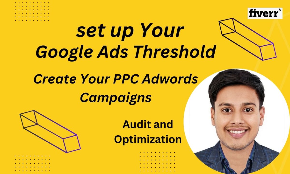 I will set up a Google ad threshold and create your PPC AdWords campaign.

Hire Me: fiverr.com/s/9X3opK
WhatsApp Now: +8801784923816

#youtube #googleadwords #campaign #ppc #displayads #GoogleDisplayAds #GoogleAds #PPCCampaign #SEM #Adwords #TikTok
