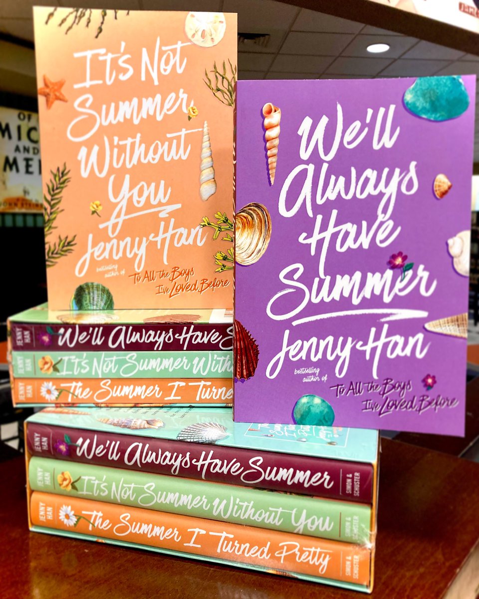 BNMacon's tweet photo. “When you walk on the beach at night, you can say things you can't say in real life.” - Jenny Han (The Summer I Turned Pretty) #wellalwayshavesummer #thesummeriturnedpretty #itsnotsummerwithoutyou #jennyhan #barnesandnoble #barnesandnoblemacon https://t.co/6ZKBzAL9U1