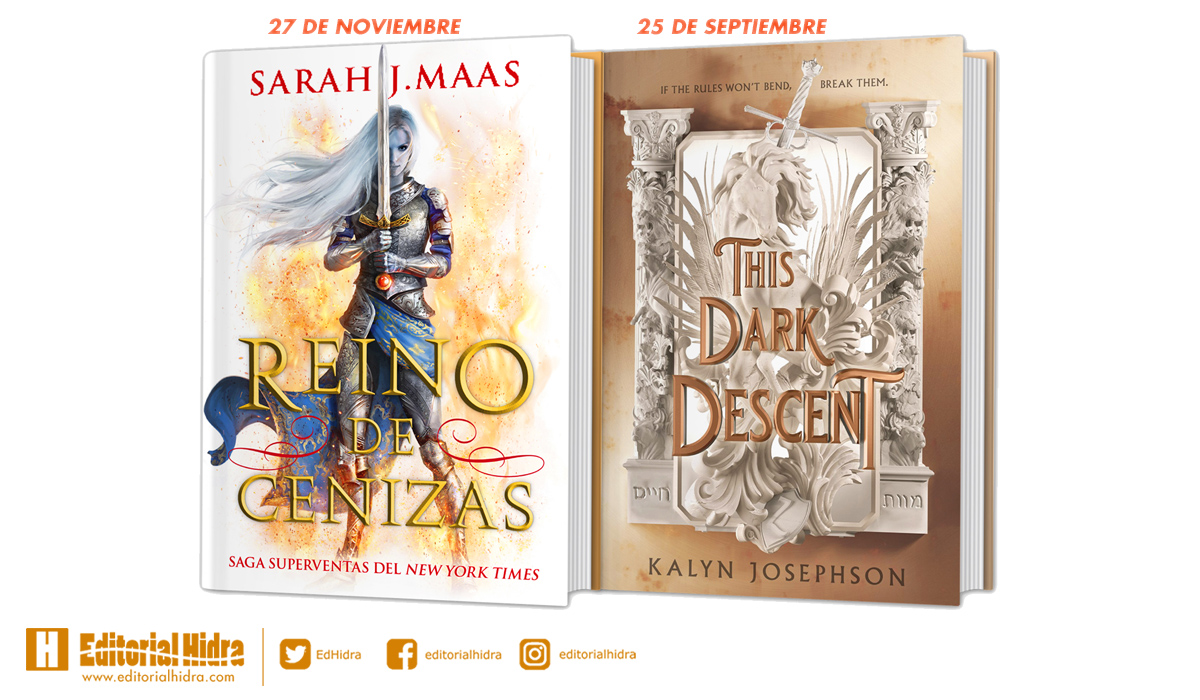 EdHidra's tweet photo. ¡Estos han sido nuestros anuncios de hoy!

🔹Reino de Cenizas, de Sarah J. Maas. La conclusión de la exitosa saga #TronoDeCristal.
https://t.co/YDD46U2JjU

🔸#DinastíaOscura, de Kalyn Josephson, el comienzo de una nueva bilogía.
https://t.co/YQiHpqWU9F

¿Os han gustado? 😊 https://t.co/x9GBMDDvvq