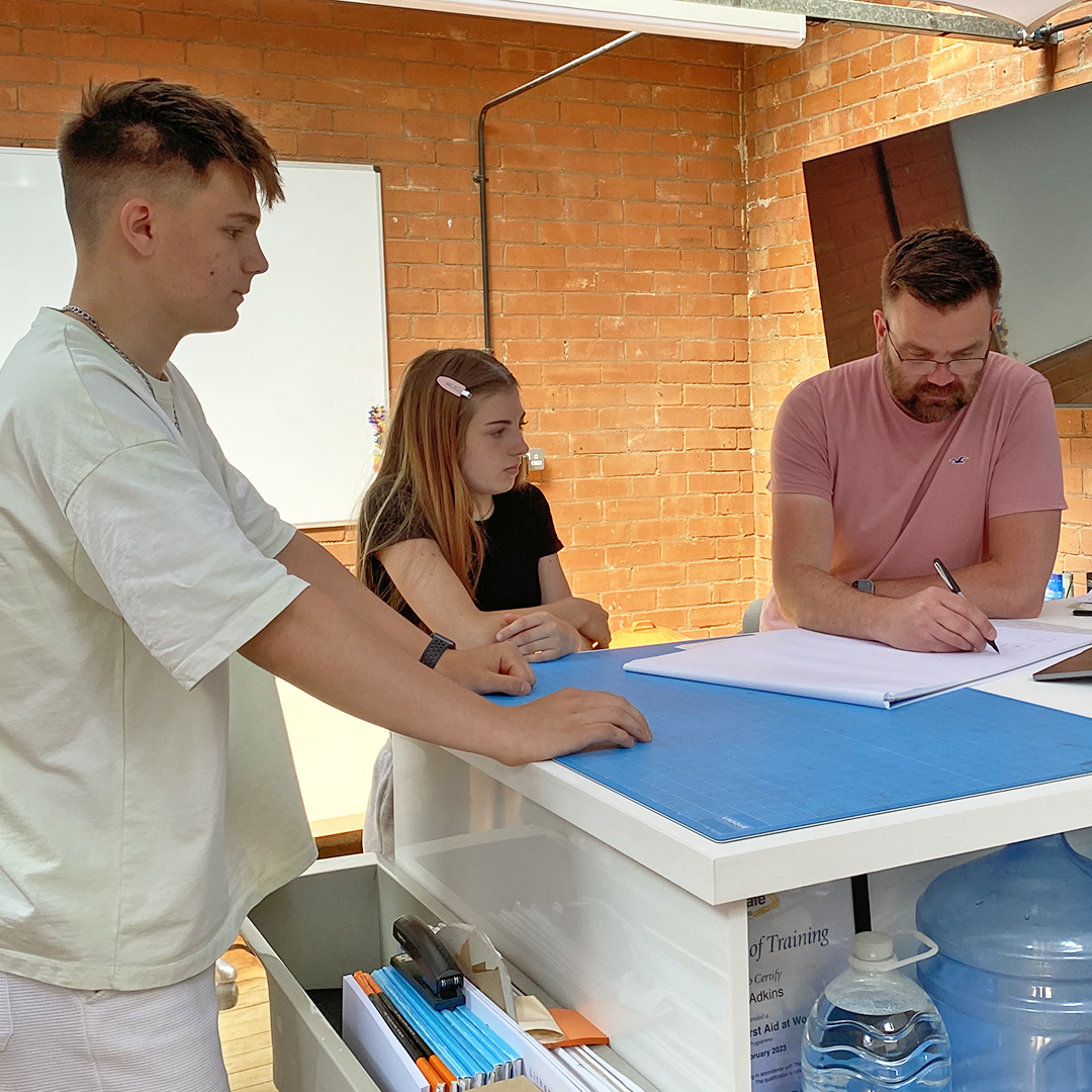 Last week the studio welcomed in two #students from @LuttColl for a busy week of #workexperience.🌟 They learnt and followed our #creative process to create #logos, picked up new #Photoshop skills from Andy and shadowed the team on their #design projects! 🙌 We hope you enjoyed!