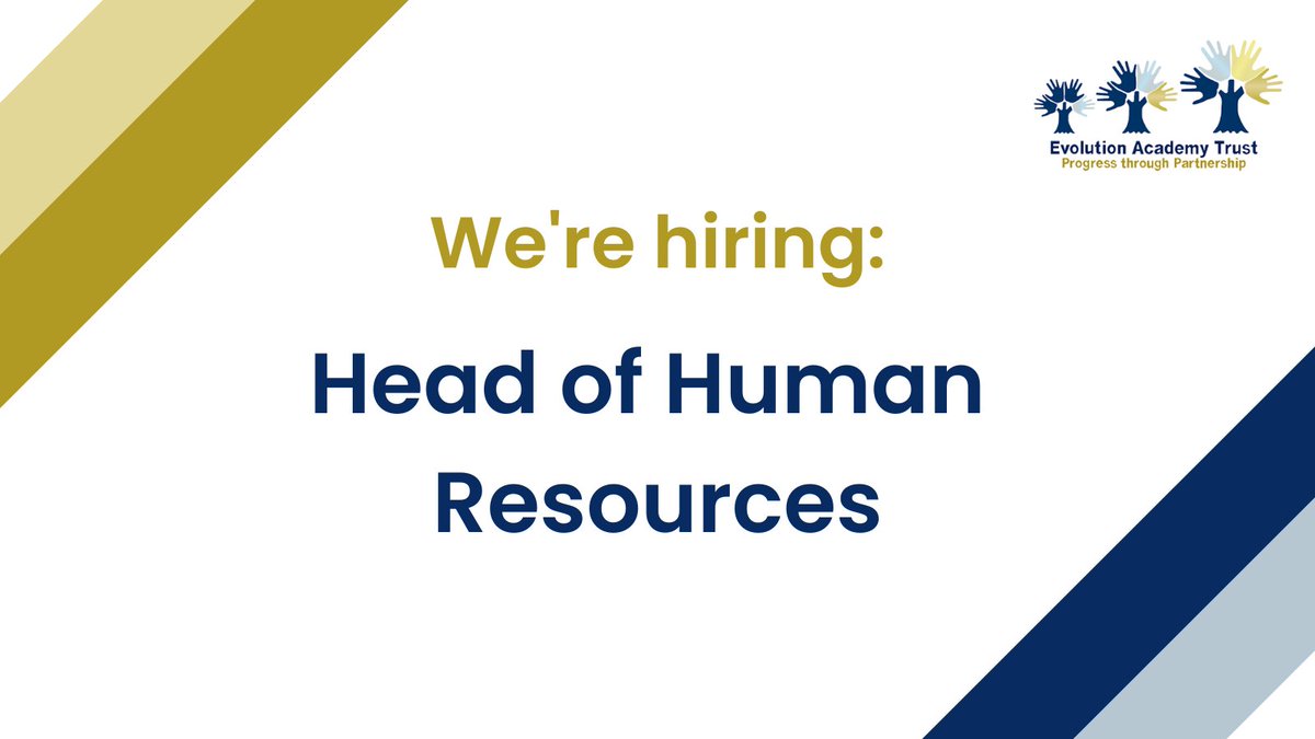 *Job vacancy*

We're looking for an experienced HR professional to join us as Head of Human Resources.

Deadline 26th June - find out more and apply: evolutionacademytrust.org.uk/page/?title=Va…

#HRjobs #HRvacancies #norfolkjobs #suffolkjobs