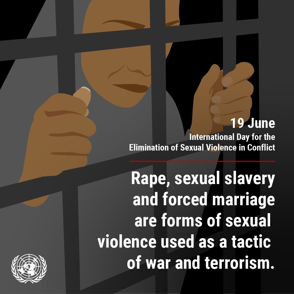 Conflict-related sexual violence is a crime, a severe #violation of human #dignity and a threat to #peacebuilding. 

The @UN in #Somalia stands in #solidarity with #survivors and those working to support them on the frontlines. 

#EndRapeInWar 
#StopRapeNow 
#EndCRSV