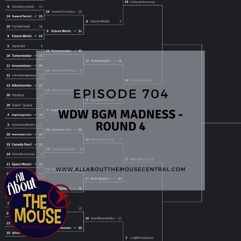 BryanRipper's tweet image. On this week's episode of the All About the Mouse Disney Podcast, we are revealing the results of Round 3 of our Walt Disney World Background Music bracket tournament! 

Then, we will feature segments from each of the Final Four loops for you to enjoy.
 allaboutthemousecentral.com/episode-704-wd….