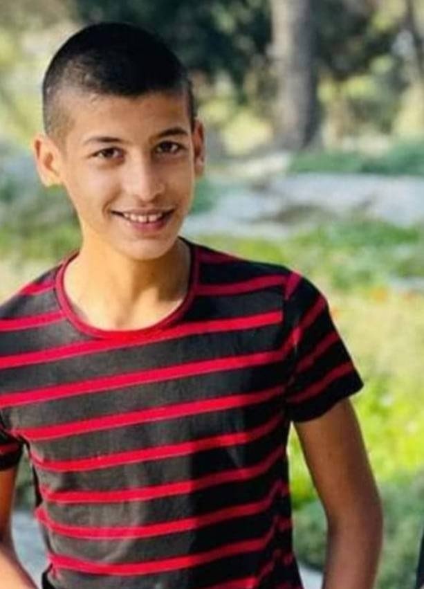 DCIPalestine's tweet photo. This morning, Israeli forces shot 15-year-old Ahmad Yousef Ahmad Saqer with live ammunition in the abdomen from inside an Israeli military vehicle during an Israeli military incursion into Jenin refugee camp. Doctors at Jenin Government Hospital declared Ahmad dead shortly after. https://t.co/9yQS2HY4BO