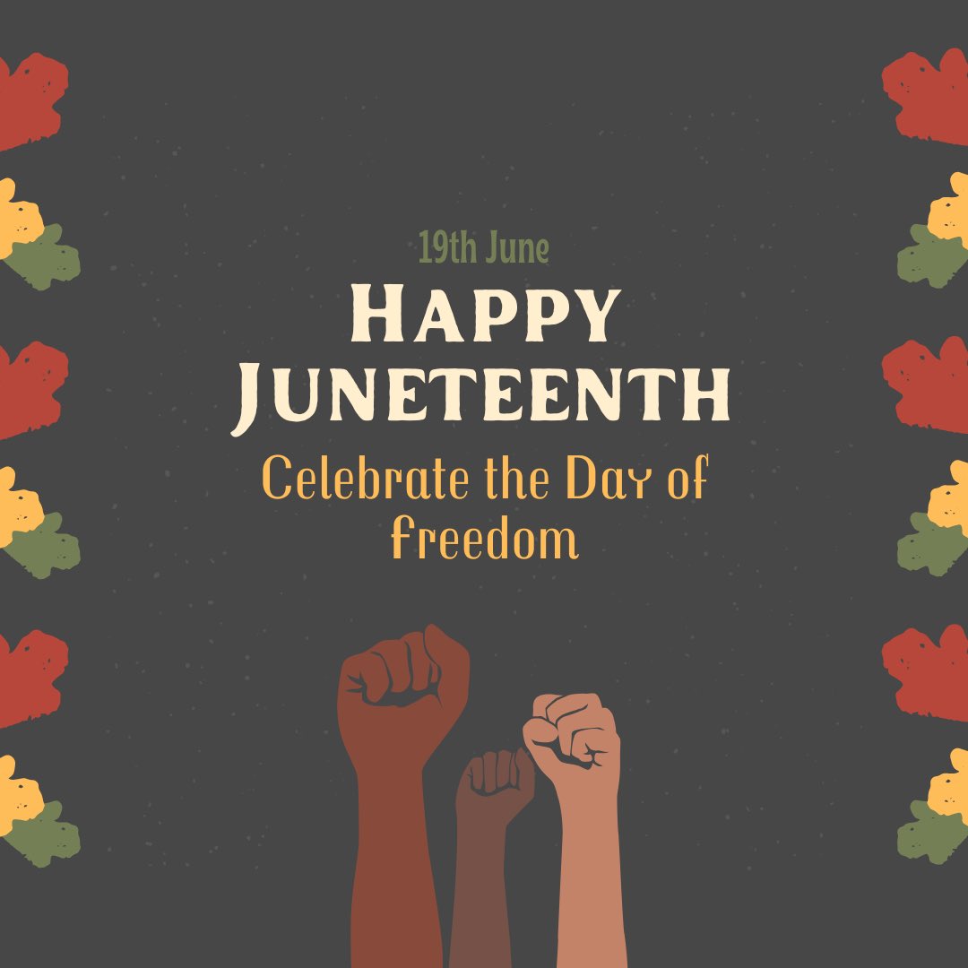 AndrewRobertoTN's tweet photo. Happy Juneteenth! Celebrate the day of freedom by supporting your favorite Black-owned business. You can find a full list here: https://t.co/voK6QbVBaP https://t.co/w6GI2TyEFc