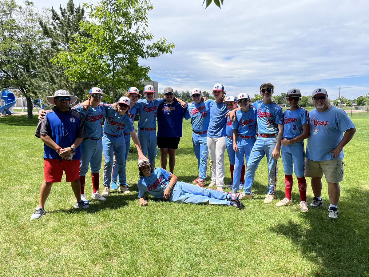 Congratulations to our Exposure 14U team from Boerne!
Went to Colorado and won the tournament 

Sunday first game.  21-0 
Aiden Lunsford 4-4 with a 4 hit complete game and 7 K’s. 
Kepano Kanae 3-5 with 2 HR’s. 
2nd Game 6-0
Robert Harding 4-2/3 shutout innings, 4 hits with 8 K
