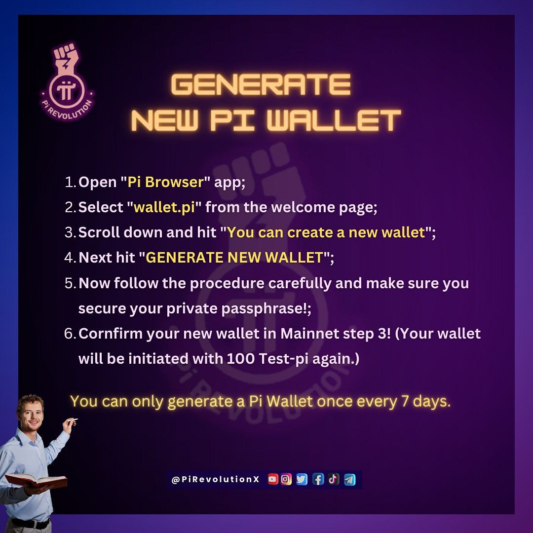 IF you enabled unlock wallet with Touch ID or Face ID, you can retrieve the passphrase. If not, you will not be able to access that wallet. You need to generate a new wallet, &amp; you will get a new wallet address with new passphrase. 
#PiNetwork

Follow Us: instagram.com/PiRevolutionX
