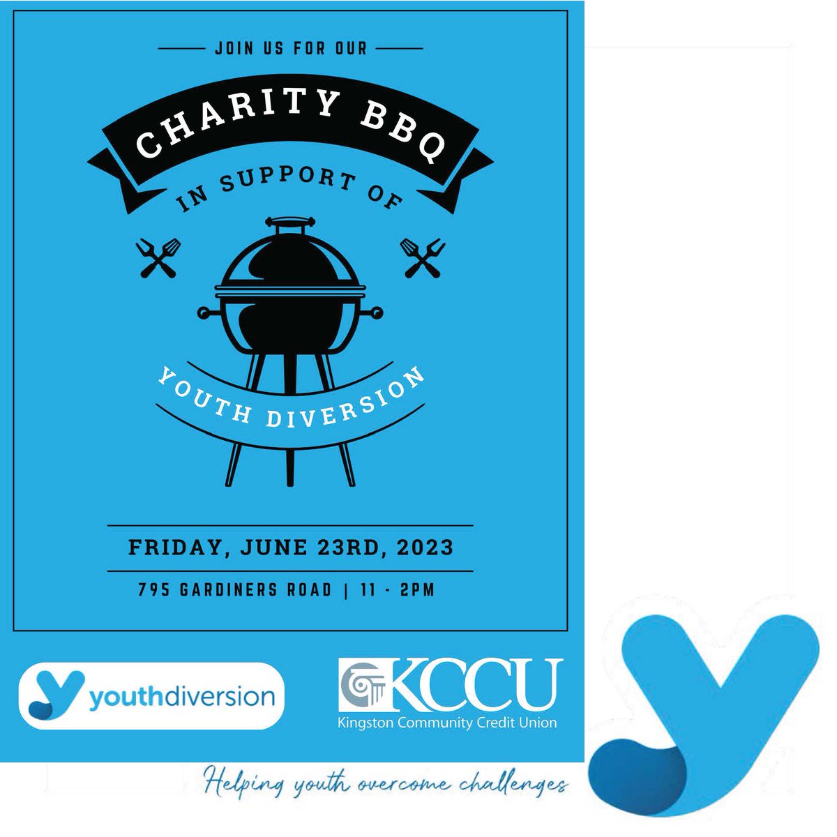 Join us and <a href="/KingstonCCU/">Kingston CommunityCU</a> this Friday for a Charity BBQ with proceeds going to our Mentoring Program. We'll be selling our Bernie Robinson’s Maple Syrup for $20 a jar being matched by Paul Di Rinaldo from RDR Financial Wealth Management will match. #ygk #givingbacktothecommunity