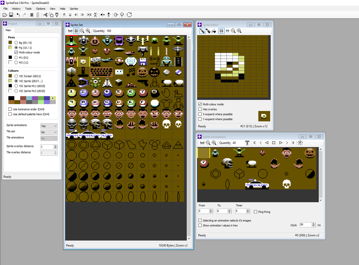 subchrist's tweet photo. Long time no see ;) New versions of our retro graphics tools are in the pipeline, SpritePad C64 Pro hasn't seen an update since June 2022 but we havn't stopped tinkering.
https://t.co/TuS8g2ZOdx
#c64 #retrogaming #pixelart #comingsoon https://t.co/vKIWouZKmZ
