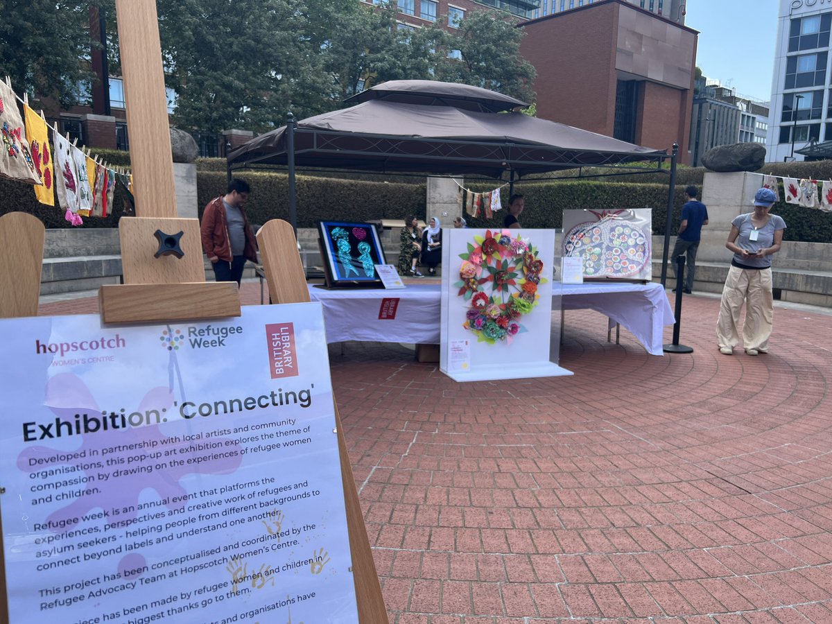 BL_Local's tweet image. Come and see this inspirational pop-up exhibition celebrating Refugee Week created by  @Hopscotchwc , artists and local families. #community #exhibition