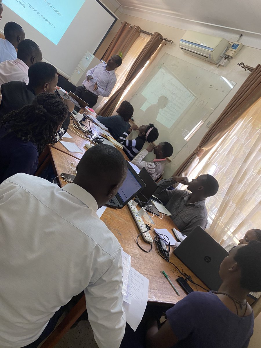 CamtechUganda's tweet photo. Day 01 of Research, Design and Protocol Development workshop @CamtechUganda .Participants have been introduced to scientific writing and protocol development. @GlobalHealthCo4 @MbararaUST @MGHSpringboard @SukaliCare @DripSense_DIM @STIsecretariat @FrancisBaj https://t.co/YLQJuRowQt