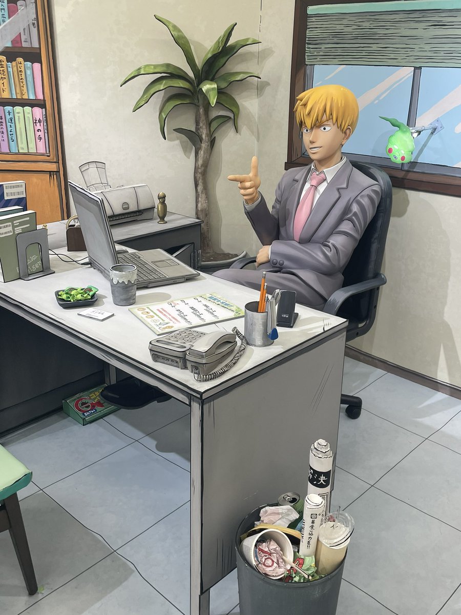 本日はこちら🥦 #モブサイコ100展 