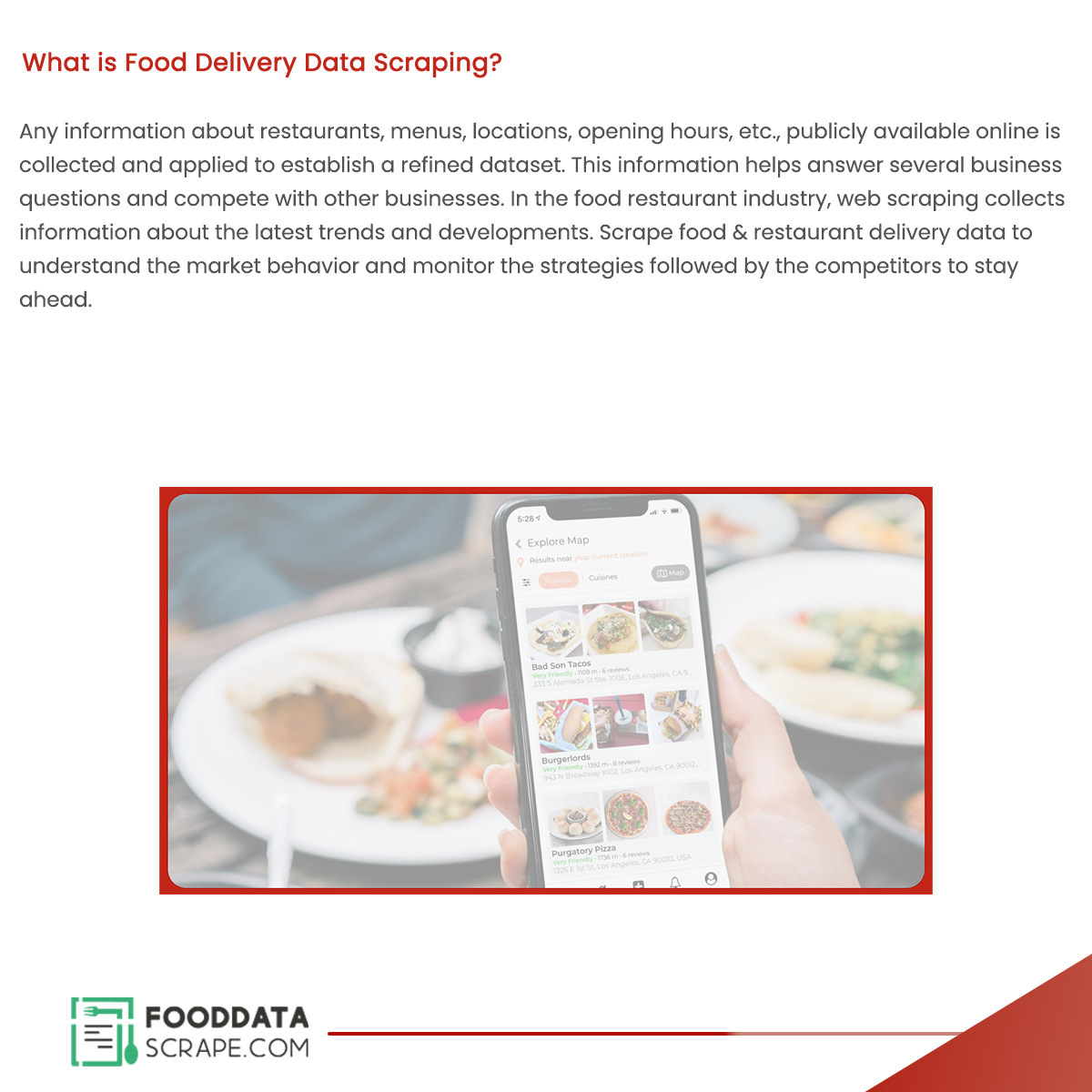 fooddatascrape's tweet image. #Webdatascraping is catching up the attention of every industry. The rising demand for online ordering continuously increases competition among food delivery platforms.

medium.com/@charleshardy9…

#WebScrapingTopTenIndianFoodDeliveryData #UK #US #UAE  #germany #Italy #Taiwan