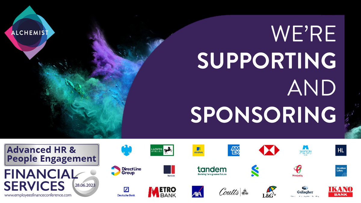 AskAnAlchemist's tweet image. The Advanced HR &amp;amp; People Engagement Financial Services Conference 2023 is in 2 weeks and Alchemist are proudly sponsoring! 
To find out more, check out below:
hubs.ly/Q01Tjp-F0

 #learningtransformed #experientiallearning #Alchemist #financialservices #HR