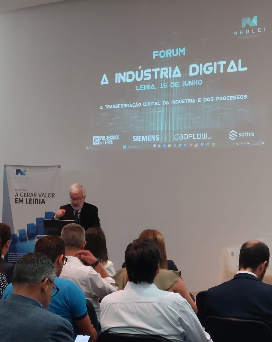 A <a href="/_NERLEI/">NERLEI CCI</a> juntou-se à Siemens, Politécnico de Leiria, <a href="/Cadflow/">Cadflow</a> e Sothis num evento sobre transformação digital, com <a href="/mariocampolargo/">Mario Campolargo</a>, Secretário de Estado da Digitalização e Modernização Administrativa, onde mostrámos como a digitalização é chave para um futuro sustentável.
