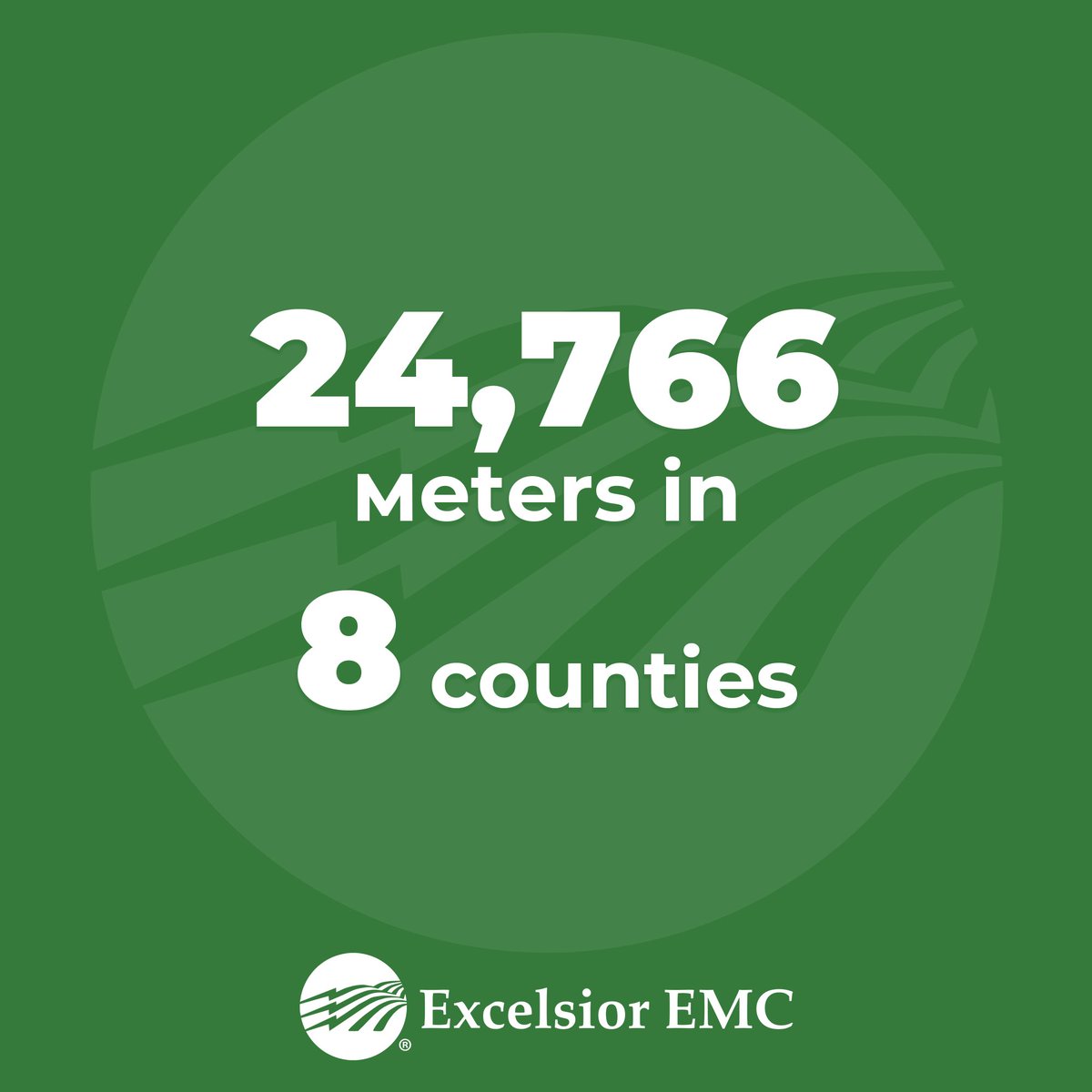 Did you know that at the end of 2022, Excelsior EMC served a total of 24,766 meters in 8 southeast Georgia counties? 

#ExcelsiorEMC #SoutheastGeorgia #EnergyCoop