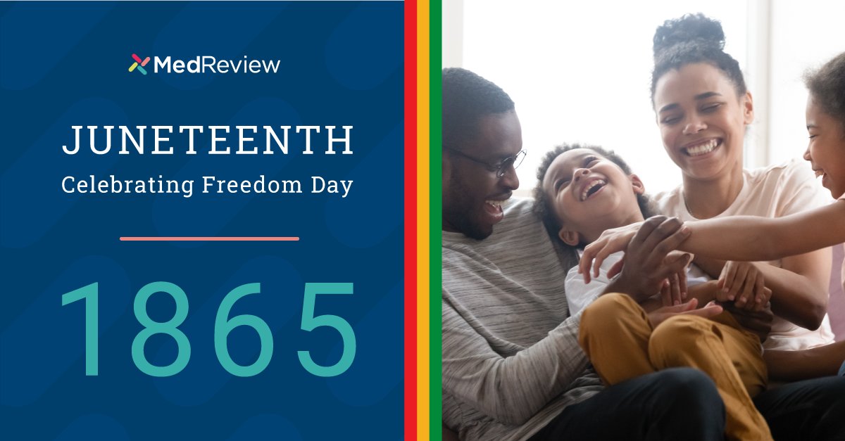 MedReviewInc's tweet photo. Today, we join in commemorating #Juneteenth - a day that signifies liberation, resilience, and the relentless spirit of human freedom. Let this day inspire us to keep learning, growing, and striving for equality in our workplaces and communities. https://t.co/OKLNHnHVyz