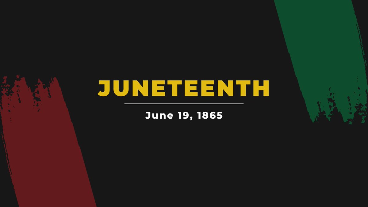 Today is #Juneteenth – a day to commemorate the end of slavery in the U.S., celebrate freedom, and celebrate the contributions of African American communities.