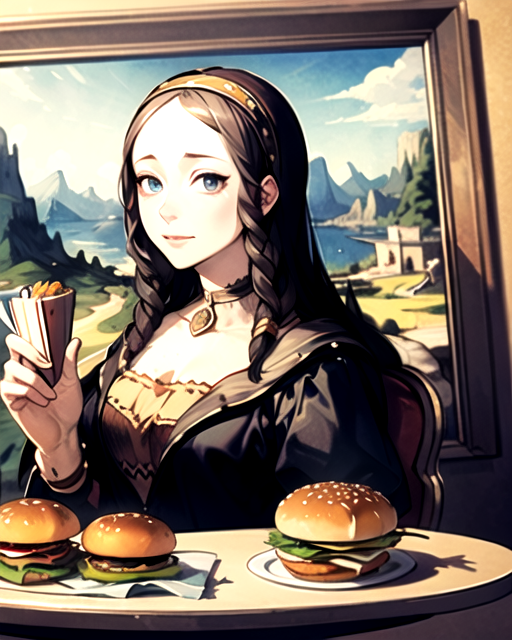 @blue_pen5805 Mona Lisa,burger,
負けてるけど何か勝った気もする不思議。