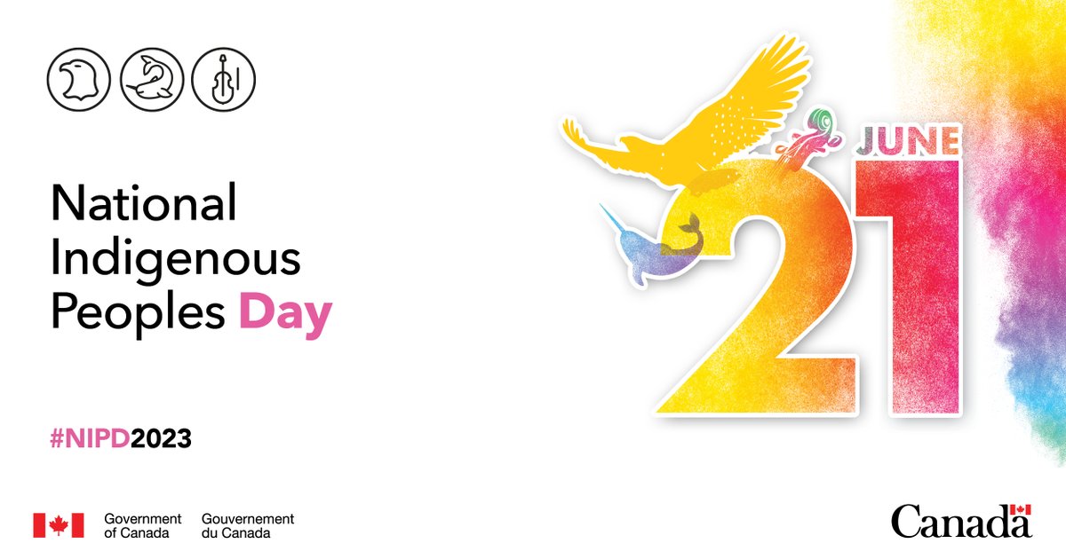 National Indigenous Peoples Day is coming up! Events across the country will highlight the heritage and achievements of First Nations, Inuit and Métis. Learn more: ow.ly/9ux450OJh2E
#NIPD2023