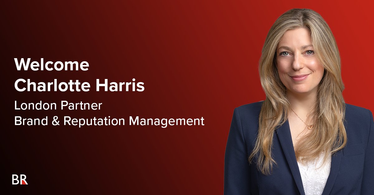 BrownRudnickLLP's tweet photo. We are pleased to welcome Charlotte Harris as a partner in our Brand &amp; Reputation Management group in London. Read the full announcement here: https://t.co/vcuWCxKwML https://t.co/GqUINI3lGT