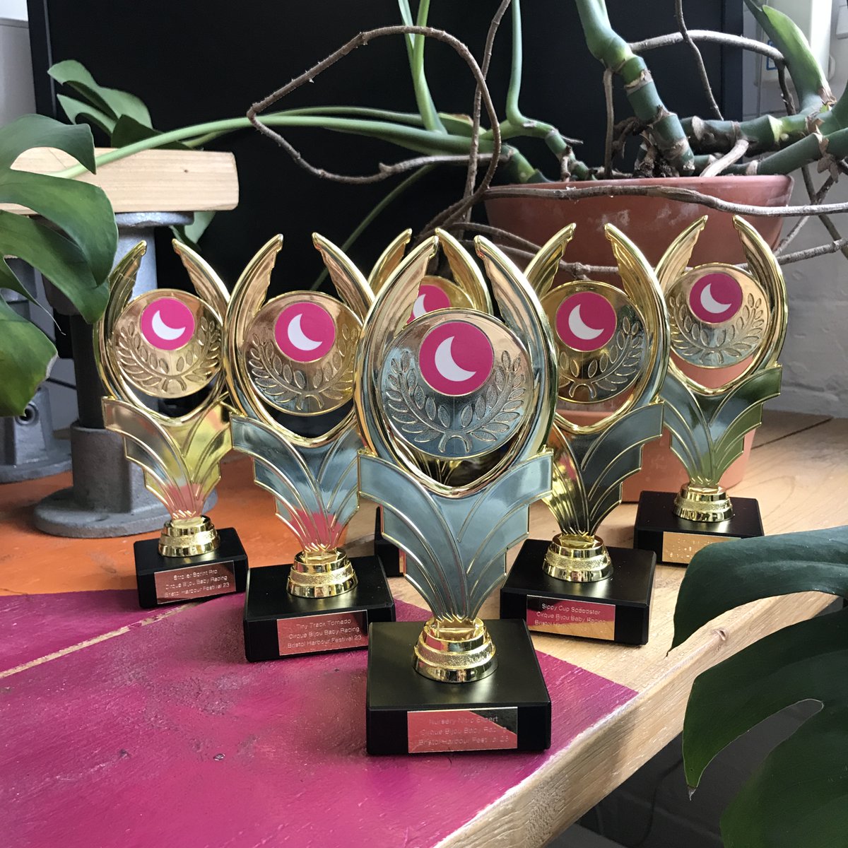 So our trophies have arrived for Baby Racing at @bristolharbourfest, now we just need some babies! 👶 🏎️ 🏆

You've got just under a month to train your toddlers (and yourselves!).  Remember: no walkers allowed, only crawlers! 😉

#BristolHarbourFest #WeMakeShows #CirqueBijou