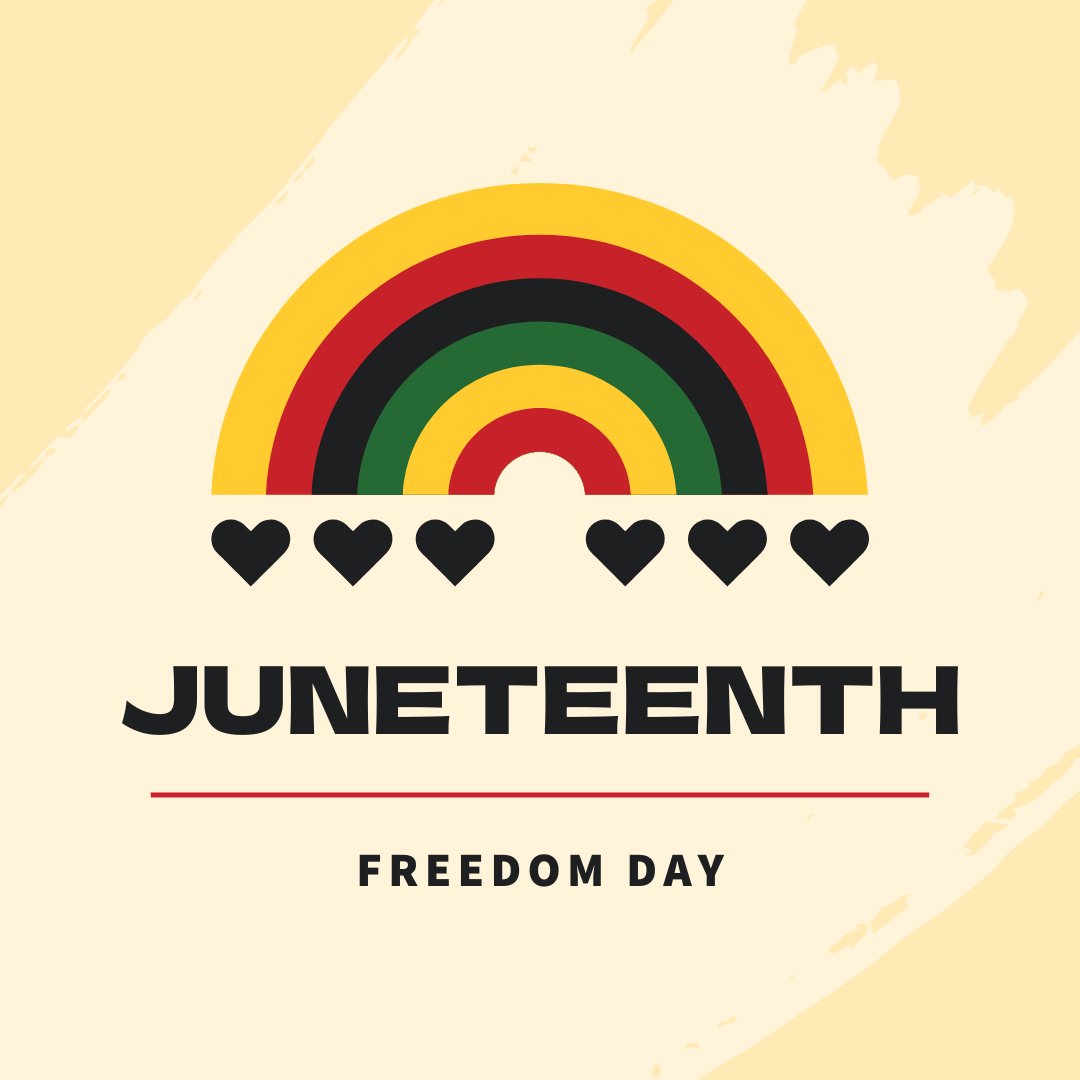 PFLAG's tweet photo. PFLAG National offices are closed today in observance of #Juneteenth. 
Learn more about Juneteenth at: https://t.co/FlBjp46kBV https://t.co/RobNZiGvkM