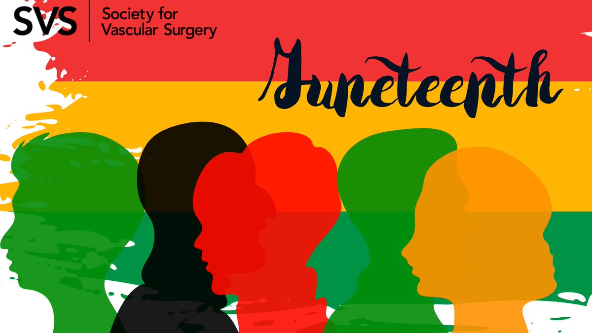 VascularSVS's tweet photo. As we celebrate Juneteenth, we invite members to learn about the Society for Black Vascular Surgeons, the growth of the Black vascular surgeon population, the development of the SBVS &amp; how SVS members can advocate for the Societies’ bridged paths: https://t.co/eK1muPZrd2 https://t.co/KImNOA20jh