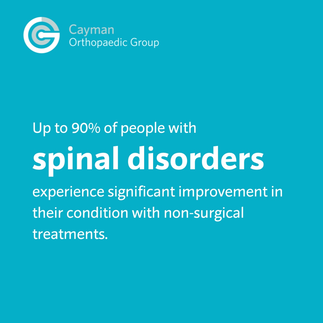 COGcayman's tweet image. Up to 90% of people with spinal disorders experience significant improvement in their condition with non-surgical treatments such as #physicaltherapy and pain management techniques.

📞 Book an appointment today at (345) 945-8380. 

#spinaldisorder #Cayman #CaymanHealth