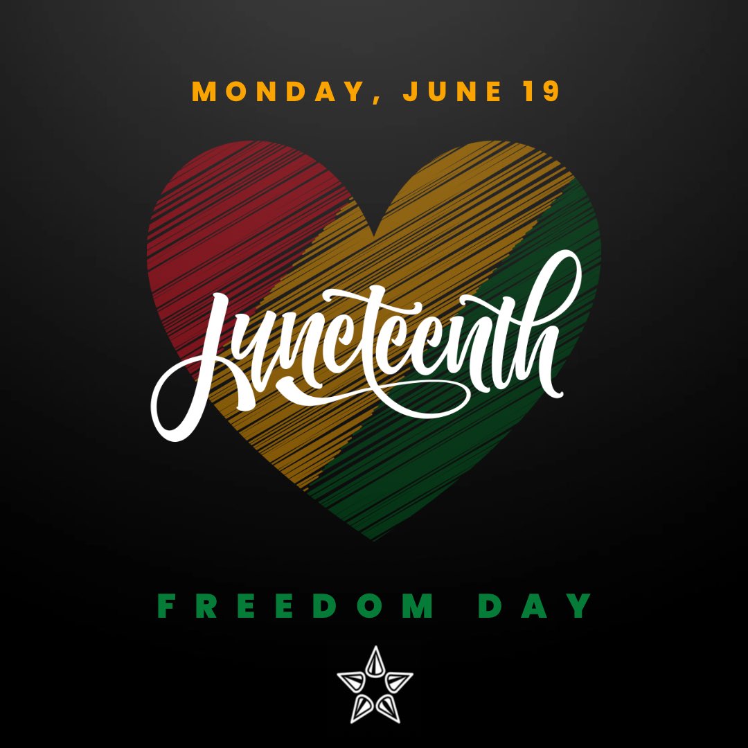 Today, we are proud to celebrate and honor #Juneteenth. The day freedom finally came.