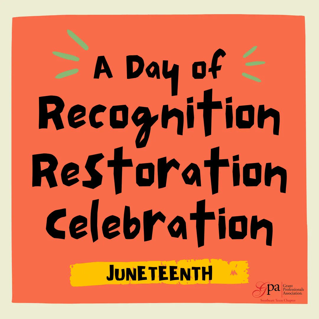 The Southeast Texas Chapter of GPA recognizes and celebrates Juneteenth. While unrecognized for years by much of the country, Juneteenth has long been known by Texans. 

This day celebrates the official end of slavery for thousands in Texas and the value of independence.
