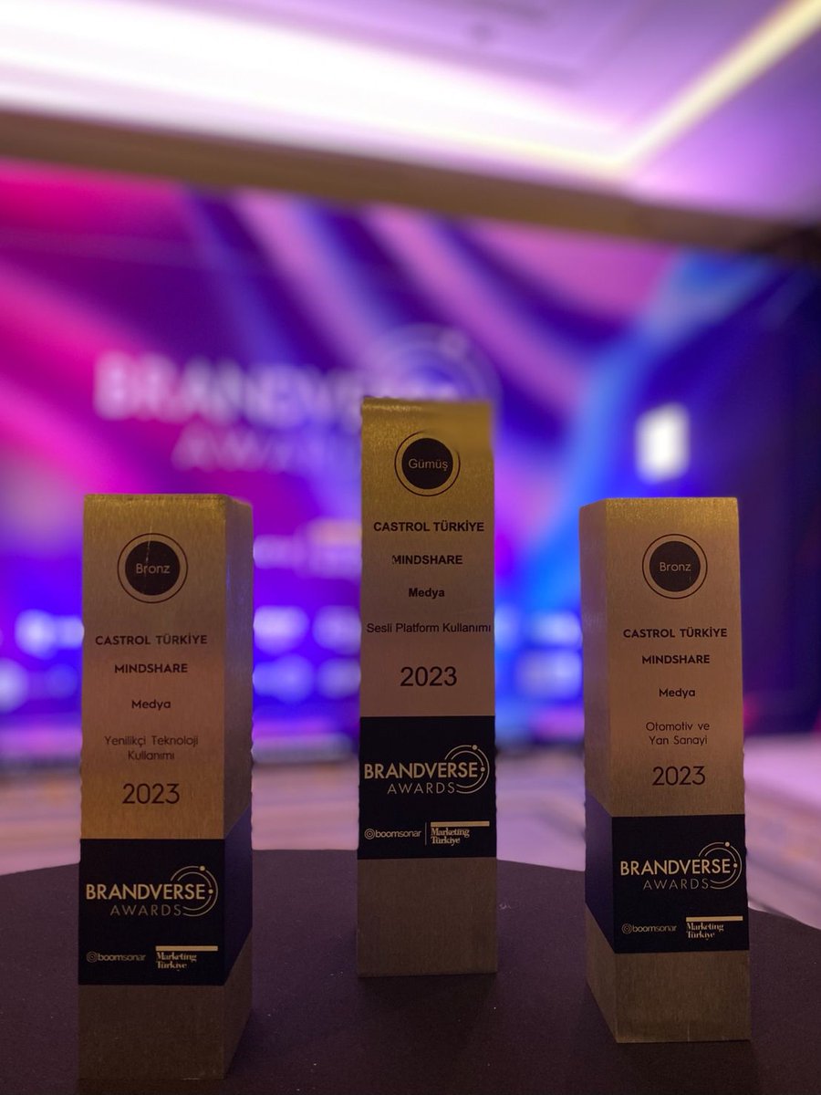 Skysection olarak <a href="/MindshareTurkey/">Mindshare Turkey</a>  'nin harika takımı ile yaptığımız iş birliği sonucu <a href="/BrandverseA/">Brandverse Awards</a> 'da 3 ayrı ödül kazandık,hepimize tebrikler ,nice ödüllerde buluşmak üzere! #Castrol #Programmatic <a href="/adswizz/">AdsWizz</a>
