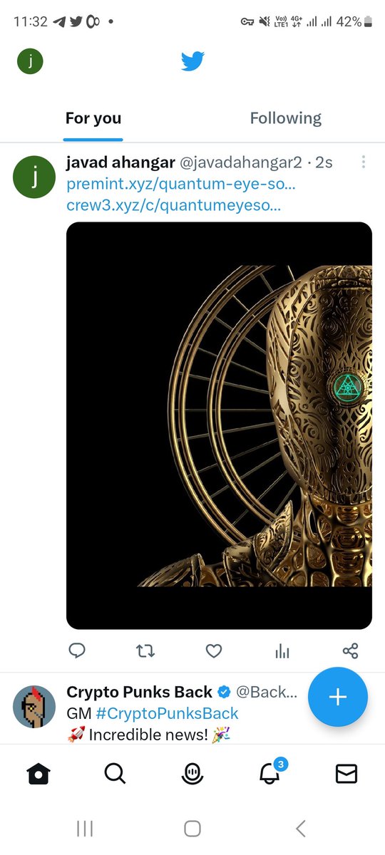 JOIN THE QUANTUM EYE. The <a href="/QuantumEye_NFT/">Quantum Eye Society</a>. First on the <a href="/VenomFoundation/">Venom Foundation</a>. Free-mint.

premint.xyz/quantum-eye-so…
crew3.xyz/c/quantumeyeso…