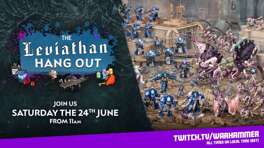 nick_bayton's tweet photo. Join @Alex_Doddy, @Emthepaintfreak, @VIth_Primarch, @Doctor_Justice, Lizzie &amp; I (with support from Raph &amp; @VincentKnotley) for day of Leviathan-based fun with painting challenges, games, stories, a BIG quiz and more! 

Make sure you catch it next week
#WarhammerCommunity https://t.co/Tpae74lAsF