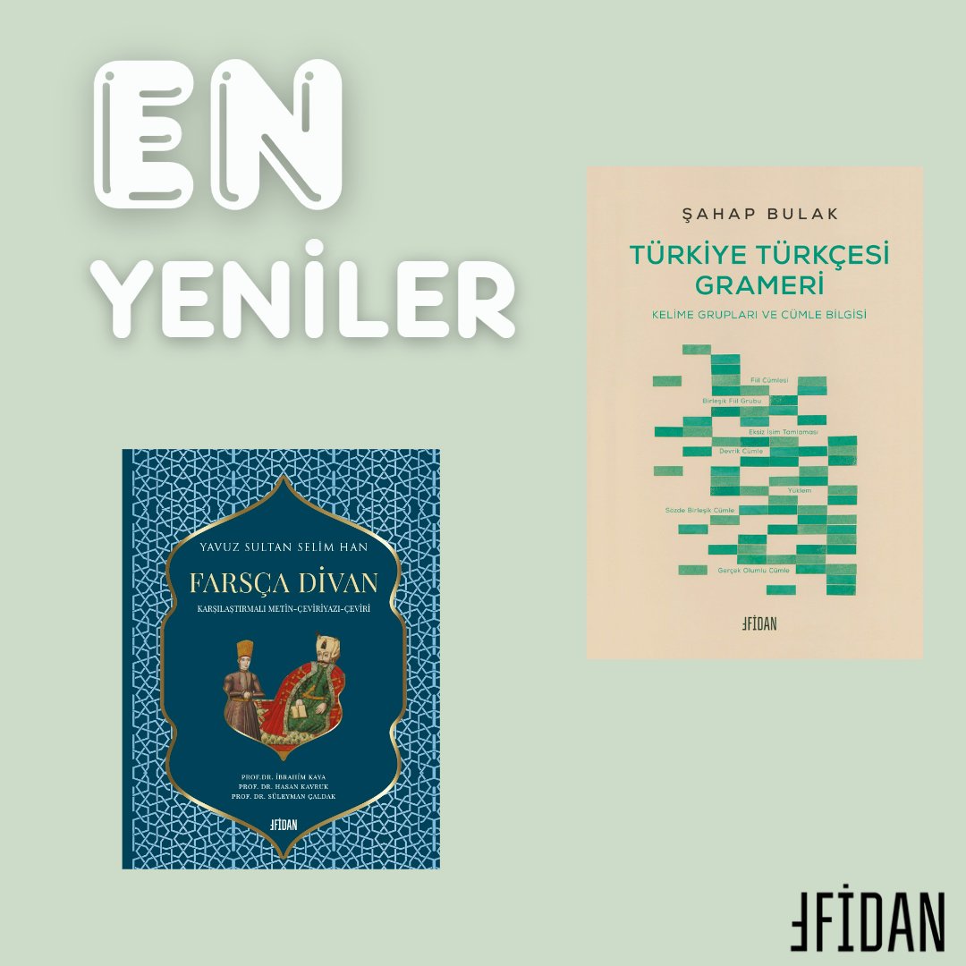 Yavuz Sultan Selim Farsça Divan ve Türkiye Türkçesi Grameri fidankitap.com 'da.