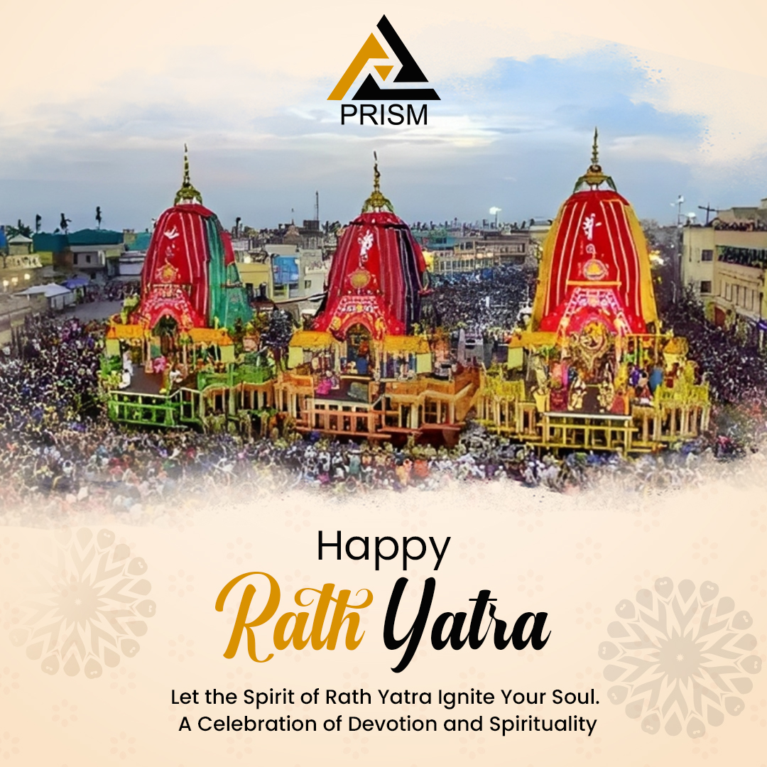 Wishing you all a joyous and blessed
Rath Yatra! 🙏🏻🎉 Let's celebrate this auspicious
occasion with the spirit of devotion, love, and
togetherness.  🌟

#RathYatra #PrismRealty #FestivalOfJoy
#SpiritOfDevotion #BlessingsAndProsperity
#CultureAndTradition #SpreadHappiness
