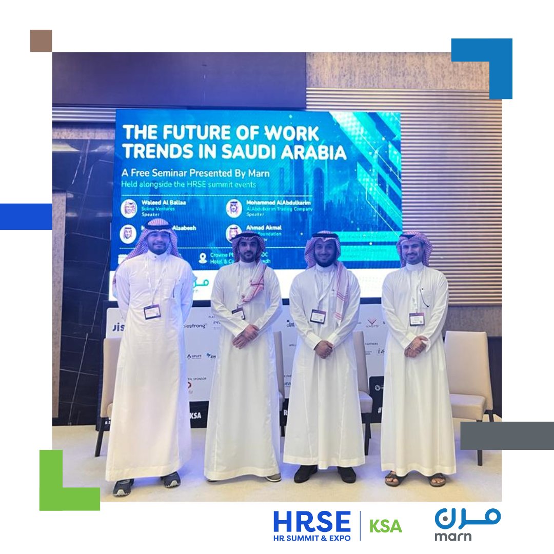 Our seminar speakers ignited the #FutureOfWork discussion at #HRSE2023 with their compelling insights.

We extend our heartfelt thanks to all our speakers: 
@wballaa, @malsabeeh and @mna_k87

#HRSEKSA #HRTrends